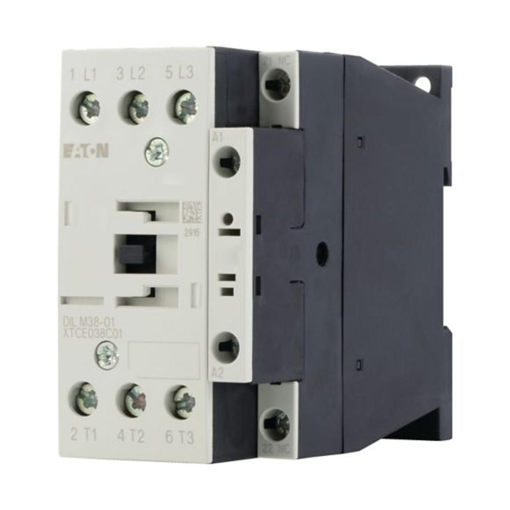 DILM38-01(230V50HZ,240V60HZ) Контактор 38 А, управляющее напряжение 230В (АС), 1НЗ доп. контакт, категория применения AC-3, AC-4