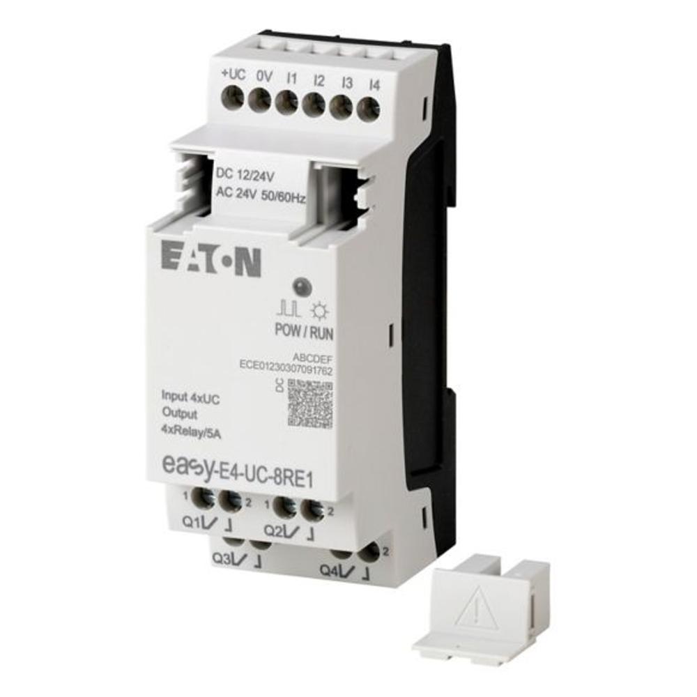 EASY-E4-UC-8RE1 Модуль ввода / вывода 12/24V DC, 24V AC, 4DI, 4DO реле 5А
