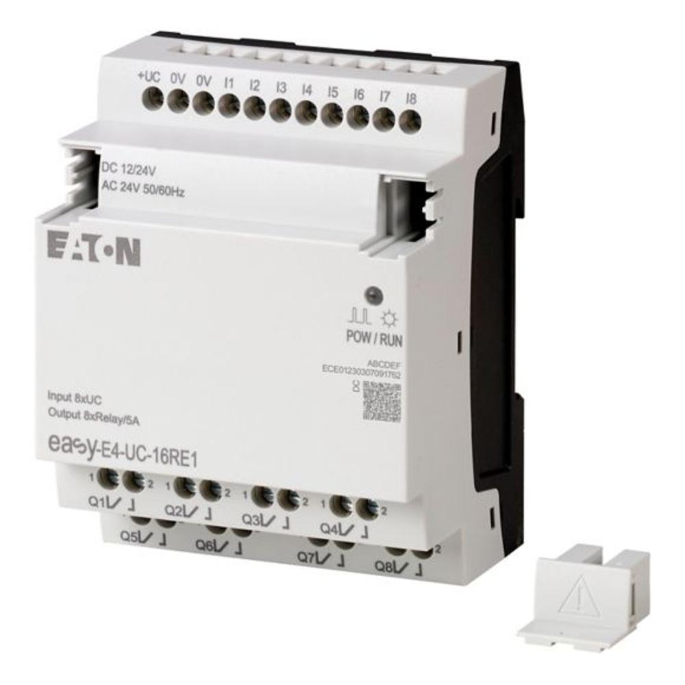 EASY-E4-UC-16RE1 Модуль ввода / вывода 12/24V DC, 24V AC, 8DI, 8DO реле 5А