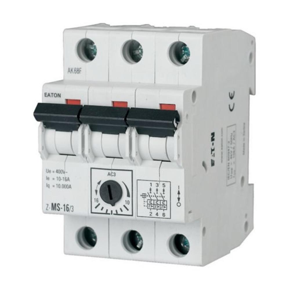 Z-MS-0,40/3 Модульный автомат защиты двигателя 0,4 А, 3 полюса