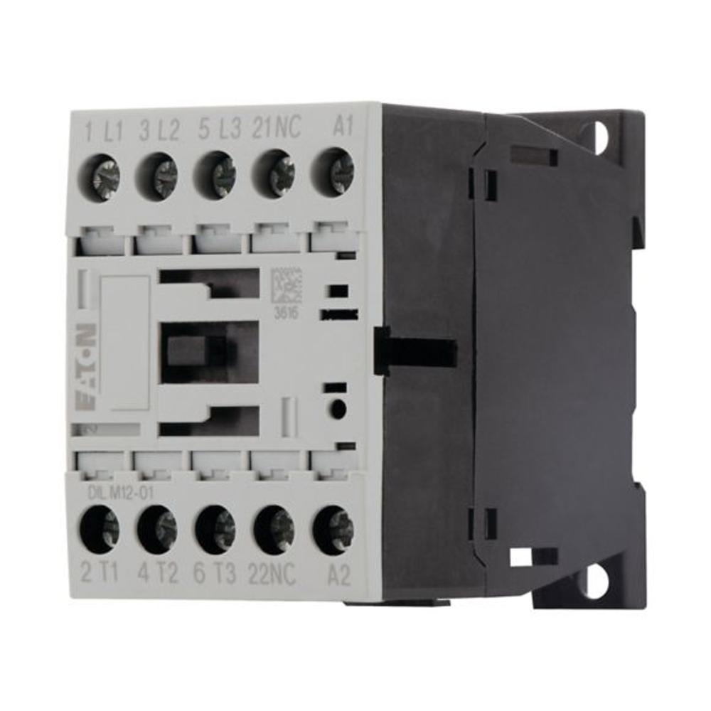 DILM12-01(190V50HZ,220V60HZ) Контактор 12 А, управляющее напряжение 190В (АС), 1НЗ доп. контакт, категория применения AC-3, AC-4
